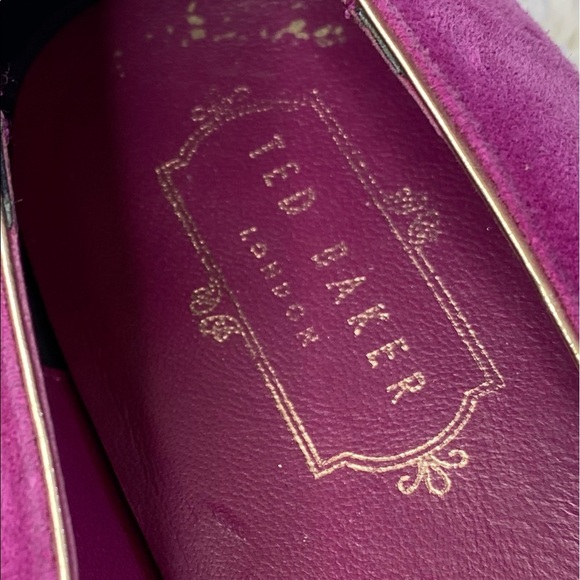 Ted Baker Oleshky Purple/Metallic Leather Ballet Flats US  10.5-11  EU 41 - Picture 10 of 10